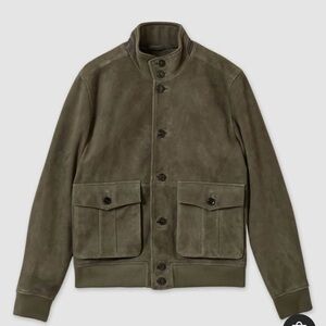 Reiss Roland Suede Harrington Jacket